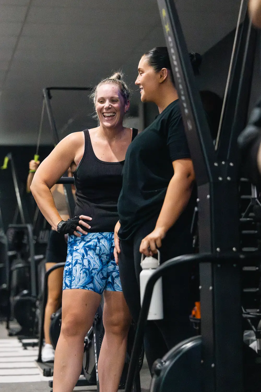A BCHP member training on the rower